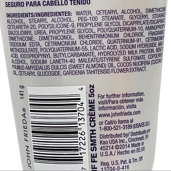John Frieda Frizz Ease Straight Fixation Styling Creme 5 oz Smooths Moisturizes - Picture 5 of 5